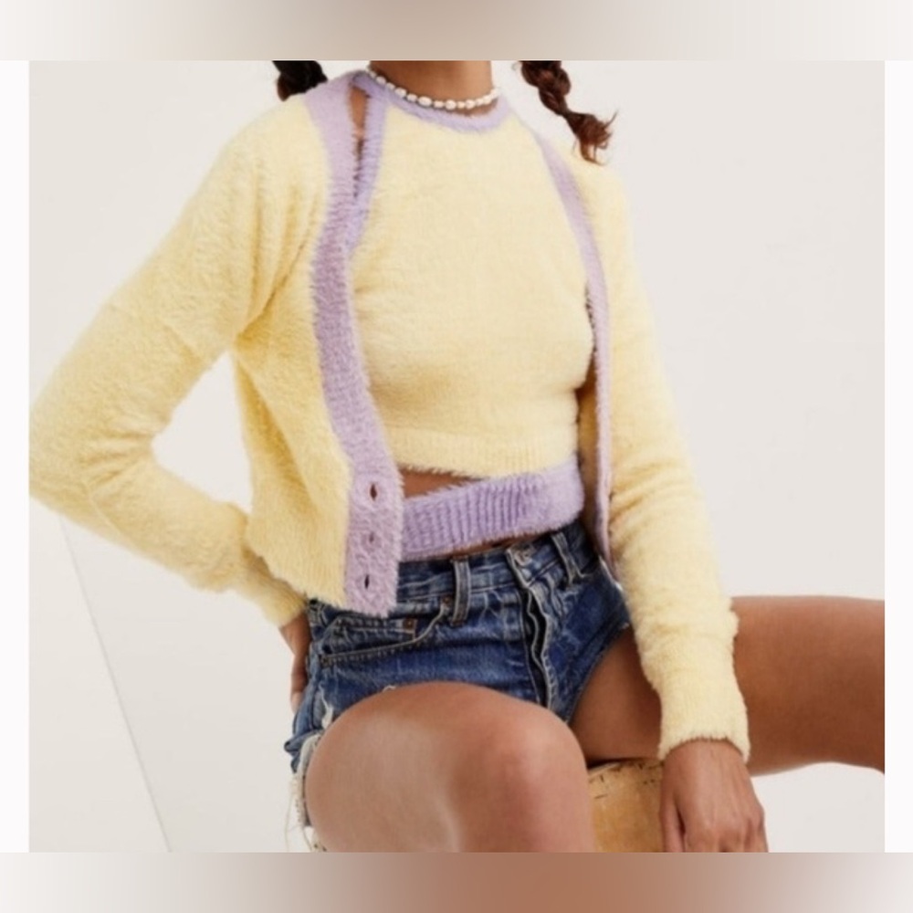 For Love and Lemons Shelia Cropped Cardigan